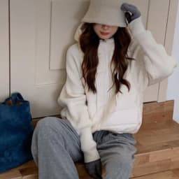 Matakawa Knitted Patchwork Autumn Winter Jackets for Women Light Weight Short Parkas Coats Korean Fashion Solid Chaquetas