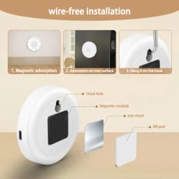 2~6 Pack Motion Sensor LED Night Light USB Rechargeable 3 Color Night Lamp Cabinet Wardrobe Lamp Staircase Wireless Closet Light