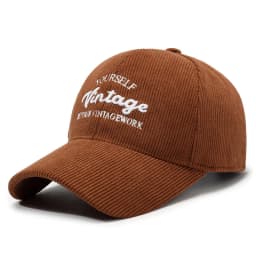 FS Brand 3D Letter Corduroy Caps For Men Red Brown Baseball Cap Winter Windproof Women Golf Cap Street Trucker Hat Gorras Hombre