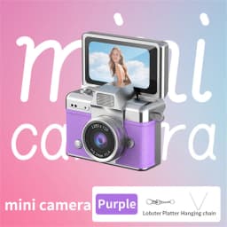 1080P Thumb Mini Camera Keychain Digital Camera Retro Camera HD Photo Travel Outdoor With Screen Support Memory Card for Kids