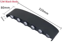 LED Wall Lamp Waterproof IP65 Aluminium Interior Wall Light For Bedroom Living Room Corridor Indoor Outdoor Lighting