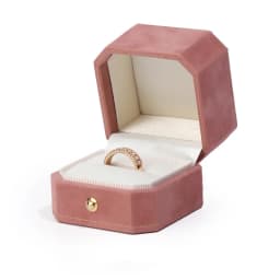 New Octagonal Jewelry Organizer Box for Earrings Ring Pendant Necklace Bracelet Storage Flannelette Vintage Gift Packaging Box