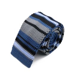 New 5.5cm Knitted Tie for Men and Women in Red Green Grey Striped Colorful Pattern Slim Fit Narrow Winter Tie Accessories Gift