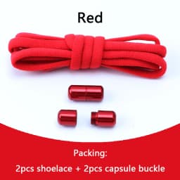 Elastic No Tie Shoelaces Semicircle Shoe Laces For Kids and Adult Sneakers Shoelace Quick Lazy Metal Lock Laces Shoe Strings