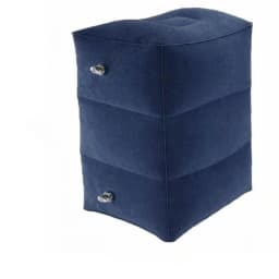 Inflatable Travel Footrest Pillow Adjustable Height Portable Leg Rest For Airplane Car Office