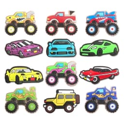 Engineering Vehicles Cars Set PVC Shoe Charms Accessories for Clogs Slide Sandals Shoe Decoration Buckles Pins Boys Girls Gifts