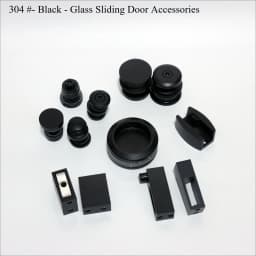 Shower Room Glass Sliding Door Hardware Kit Stainless Steel Sliding Door Pulley Bathroom Accessories