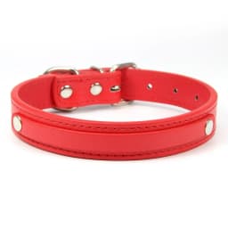 24 PCS Wholesale Plain PU Leather DIY Name ID Dog Collar Custom Letters Charms Puppy Cat Neck Strap Collars for Small Medium Dog