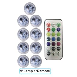 Wedding Tea Light Battery Powered Submersible LED Lights Underwater Atmosphere Night Lamp Remote Christmas Party Vase Decoration