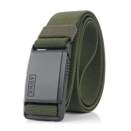 KOLBER Magnetic Elastic Belt for Men Quick Release Silver Buckle Casual belt Male Adjustable Stretch Waistband Hiking Girdle