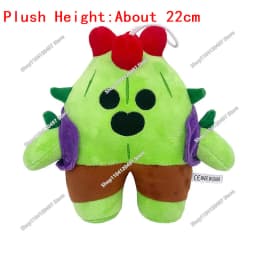 10cm-25cm Cartoon Cosplay Brawler Spike Plush Toy Cotton Pillow Dolls Cute Game Character Game Peripherals