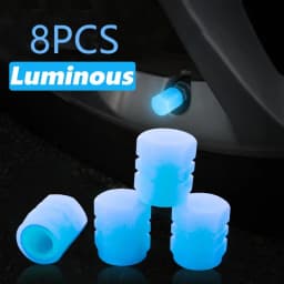 Luminous Valve Caps Fluorescent Red Night Glowing Car Motorcycle Bicycle Wheel Styling Tyre Hub Universal Cap Decor 20Pcs