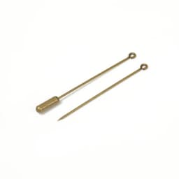 20pcs DIY Brooch Pin Base 50/70mm Long Brooch Pin Settings Loop Eye Brooch Safety Stopper Jewelry Making Components Wholesale