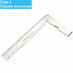 200/250/300mm Aluminum Square Ruler Right Angle 90 Degree Turning Rule Woodworking Measuring Tool Angle Square Carpenter Ruler