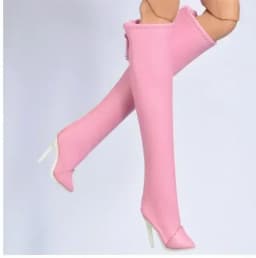 Doll toy Long shoes high quality fit for your FR2 FR6.0 Nuface boots Mirror matte true zipper F6