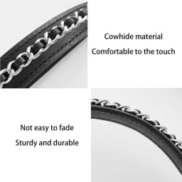 Genuine Cowhide Top Handle Strap Replacement Handbag Short Handle For Classic Flap CF Bag DIY Modification Accessories