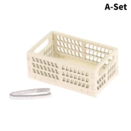 1Set 1:12 Dollhouse Miniature Wooden Bread Rack Cake Shelf Storage Box/Basket With Baking Clip DollHouse Scene Decor Accessories