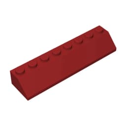 Gobricks GDS-736 ROOF TILE 2X8/45 - 2x8 45 Slope roof tiles compatible with lego 4445 children's DIY Educational Building Blocks