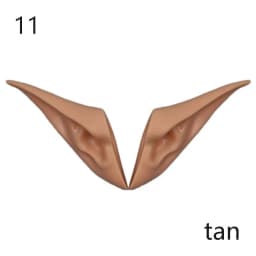 1Pair Blyth Doll Elf Ears Toy White Natural Tan Dark And Super Black Skin Only Ears No Doll Artificial Ear Accessories