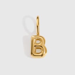 EMANCO Stainless Steel 3D Bubble Alphabet Charms Minimalist Style Letter Elements DIY Necklace Bracelet Jewelry Making