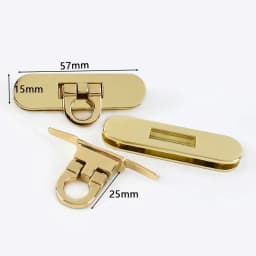 1Pc Gold Metal Clasp Turn Lock Twist Locks Bag Decoration Buckles Handbag Purse Closure Clasps DIY Hardware Replace Accessories