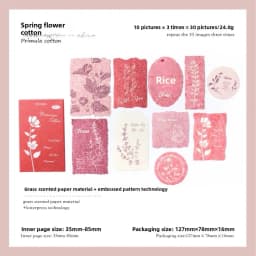 Journal GO 30pcs/box Vanilla Paper Stickers Creative Scrapbooking Collage Junk Journal diy Texture Material for Craft Making