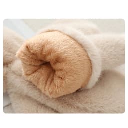 Women Winter Keep Warm Thickened Solid Hairy Smooth Soft Gloves Fashion Personality Cute Lovely Sweety Windproof Mittens