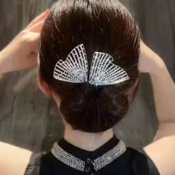 Elegant Peacock Shape Hair Bun Maker Twist Headwear Roll Hair Tool Hair Twister Easy Fast Snap Hairstyle Twist Women