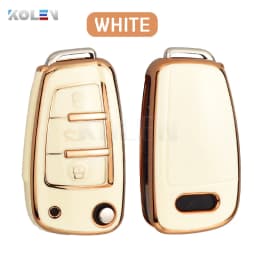 Fashion TPU Car Flip Key Case Cover Shell For Audi A1 A3 8P 8L A4 A5 B6 B7 A6 A7 C5 C6 4F Q3 Q5 Q7 Q8 TT S3 S4 S6 RS Accessories