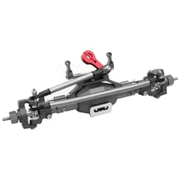 CNC Aluminum Diamond-Shaped Aluminum Alloy Complete Front & Rear Axle for 1/10 RC Crawler Truck Axial SCX10 II 90046 90047
