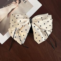 Elegant Versatile Chiffon Floral Print Bow Ponytail Clip Headwear For Women Girls Sweet Bow Ribbon Hair Clip Hair Accessories