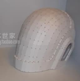 3D Paper Model Daft Punk Helmet Mask 1:1 Wearable Cosplay Model DIY Handmade Child Toys
