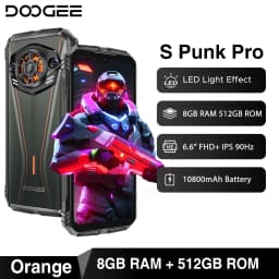 Global version DOOGEE Spunk Pro Rugged Phone 6.6" 90Hz 20GB+512GB Mobile Phone 10800mAh 50MP Camera Smartphones Android 14 NFC