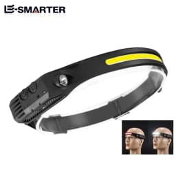 6 Modes LED Induction Headlamp COB Sensor Head Lamp Rechargeable Built-in Battery Flashlight Outdoor Work Lighting Headlights
