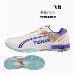 Tibhar Table Tennis Shoes Table Tennis Racket Ping Pong Balance Support Lightweight Non-Slip Breathable Wrapping Shock Absorbent