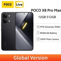 POCO X8 Pro Max 256GB 512GB Cellphone 6.83" 1.5K 120Hz Display Dimensity 9500s NFC 8500mAh 100W HyperCharge 50MP Global Version