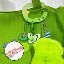 Ins Cute Acrylic Cartoon Keychain Fruit Shape Climbing Button Carabiner Bag Decorative Keychain Bag Pendant Hook Key Hanging