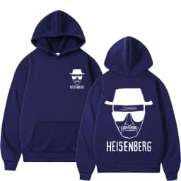 Breaking Bad Walter White Heisenberg Double Sided Printed Hoodie Men Women Vintage Oversized Rock Hoodies Man Black Sweatshirts