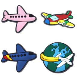 Plane Shoe Charms for Crocs Accessories PVC Shoe Accessories Aircraft Badge Women Sandals Buckle Kids Pins Men Decoration Jeans