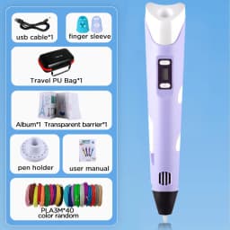 3D Printing Pen 40 Colors DIY 3D Painting Children Toys Fun Camouflage With LCD Screen Compatible PLA Filament Toys Gift