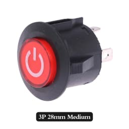 High Quality One Button Start Switch For Children Electric Car 3-pin Power Switch For Baby Battery Car Power Switch Button Parts