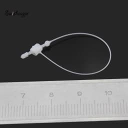 1000pcs Glue Needle Buckle Garment Label Seal Strings White Clear Plastic Snap Lock Pins Security Loop Tag Fasteners