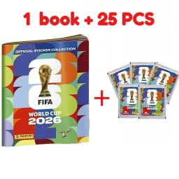 Panini 2026 FIFA World Cup Soft Cover Book Stickers International Version Rare Collection Football Sports Fan Hobby Souvenir