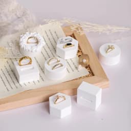 Gypsum white ring display stand, jewelry ring holder, earring storage organizer, creative jewellery,photography props