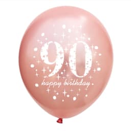 5Pc Happy Birthday Decoration Gold Rose Black 16 18 30 50 60 70 80 90 Years Birthday Party Digital Ballon Latex Party Supplies