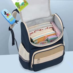 Children School Backpack, Spine Protective Waterproof Reflective Lightweight School Bag for Primary School Kids
