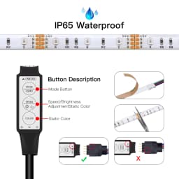 Waterproof USB 5V LED Night Lights RGB LED Strip Lamp 2835 Diode Tape For Game Room TV Computer PC Monitor Backlight Decoration