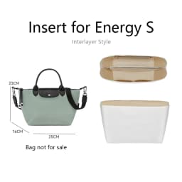 Bag Organizer Insert For Longchamp Energy Small Medium Mini Dupont Paper Support Insert Inner Bag Accessories