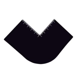 Reusable Barber Card Color Enhancement Easy Clean with Measurement Beard Line up Tool Black Hairline Maker for Styling