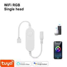 12V Tuya Smart WIFI Controller RGB/Single Color LED Strip Accessory Connector Smart Life APP Control for Alexa Google Assistant